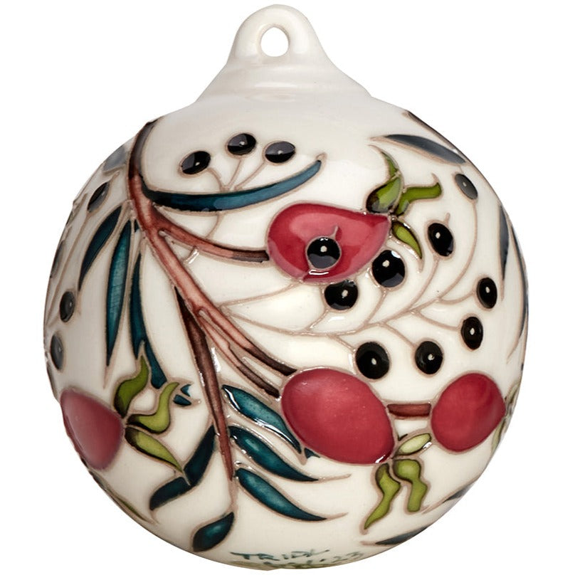 Moorcroft Rosehips and Berries Bauble-Goviers