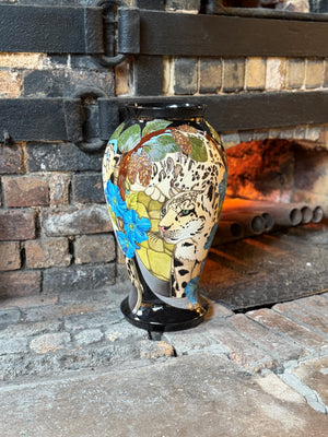 Moorcroft Snow Leopard Vase 46/20-Goviers