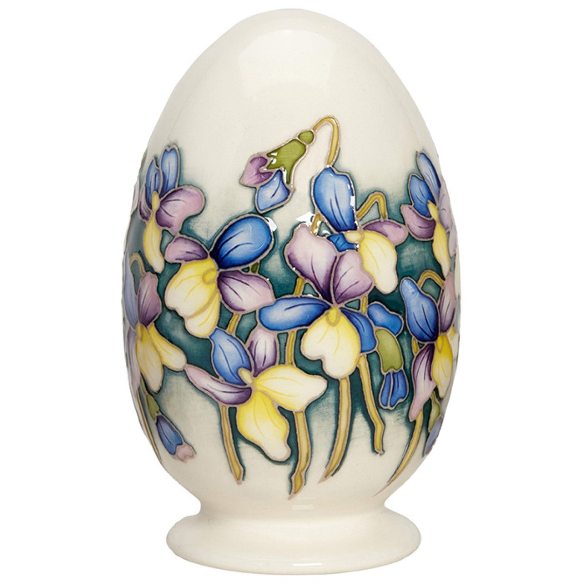 Moorcroft Spring Viola Egg-Goviers