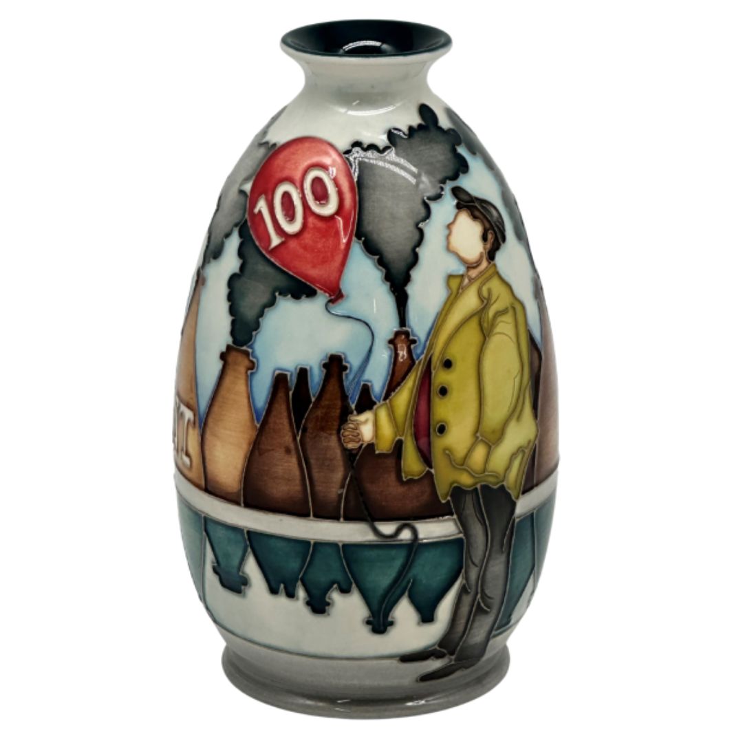 Moorcroft Stoke On Trent 100 Vase119/7 NEW-Goviers