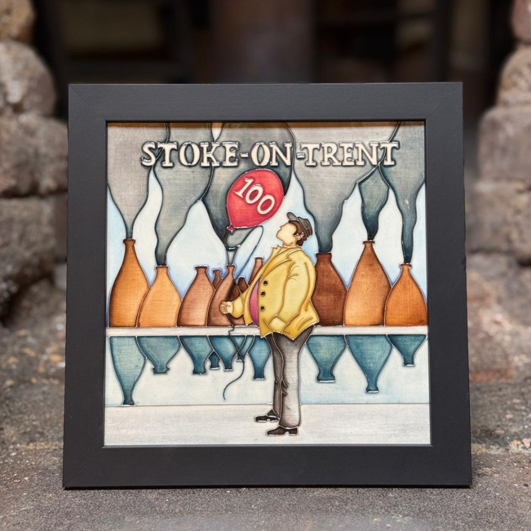 Moorcroft Stoke on Trent 100 Plaque NEW-Goviers