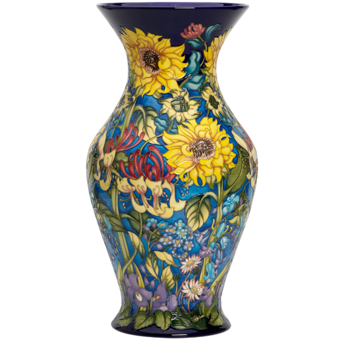 Moorcroft Symbol Of Faithfullness Vase-Goviers