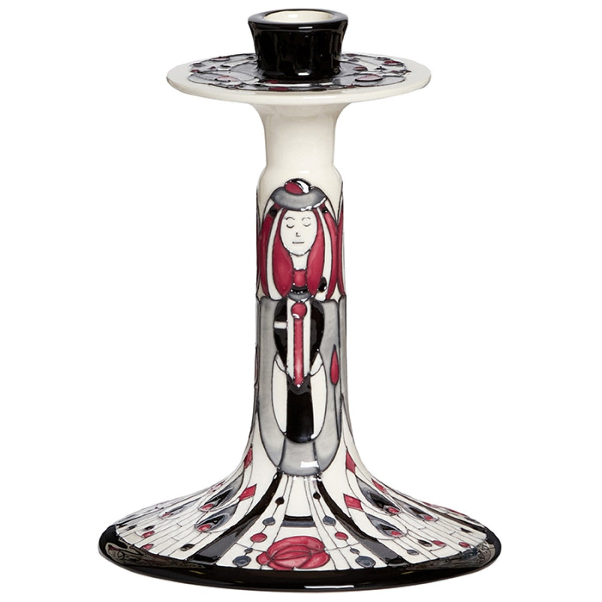 Moorcroft The Heart of the Rose Candlestick-Goviers