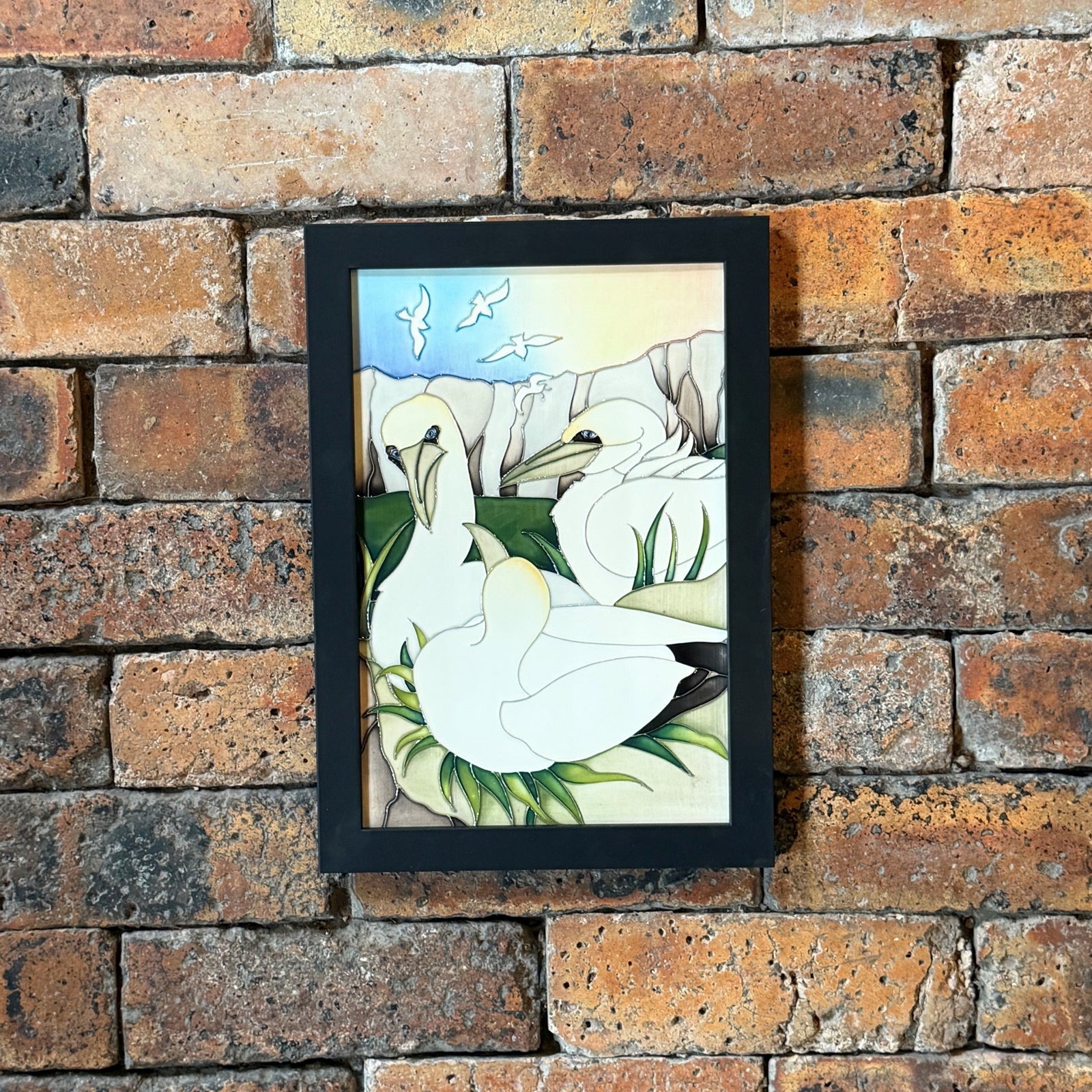 Moorcroft The King's Path - Gannet Colony Plaque-Goviers