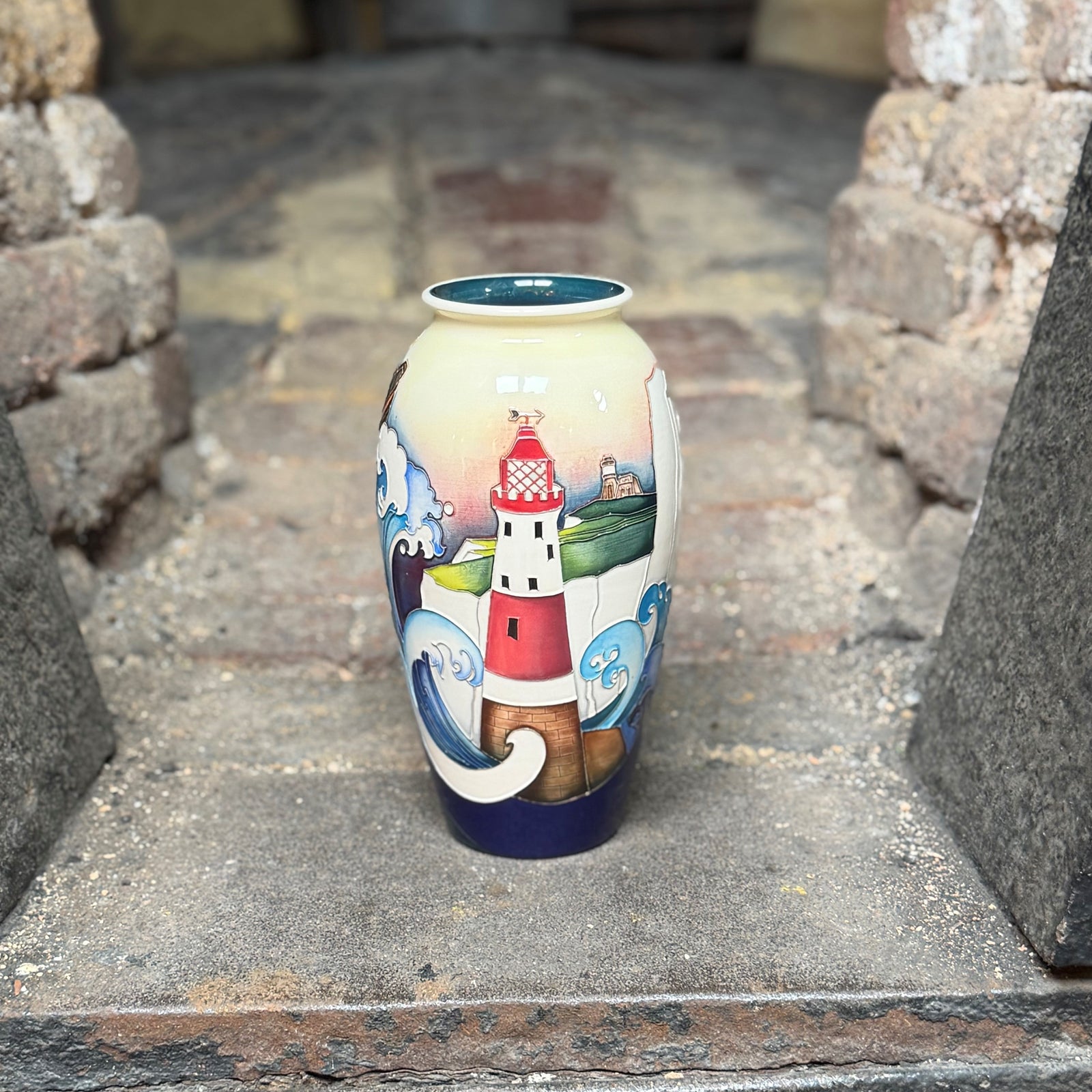 Moorcroft The King's Path - Guardian of the White Cliffs Vase-Goviers