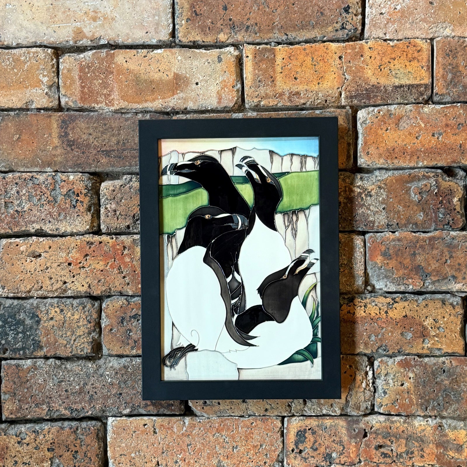 Moorcroft The King's Path - Razorbill Colony Plaque-Goviers