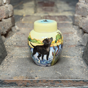 Moorcroft The Loyal Companions Labrador Ginger Jar-Goviers