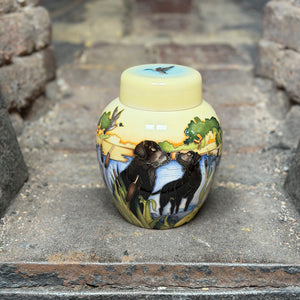Moorcroft The Loyal Companions Labrador Ginger Jar-Goviers