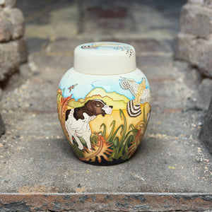 Moorcroft The Loyal Companions Pointer Ginger Jar-Goviers