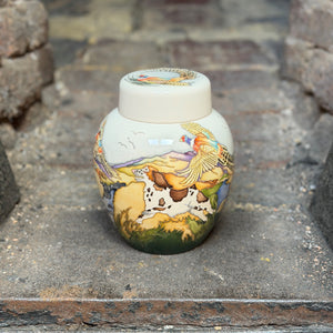 Moorcroft The Loyal Companions Spaniel Ginger Jar-Goviers