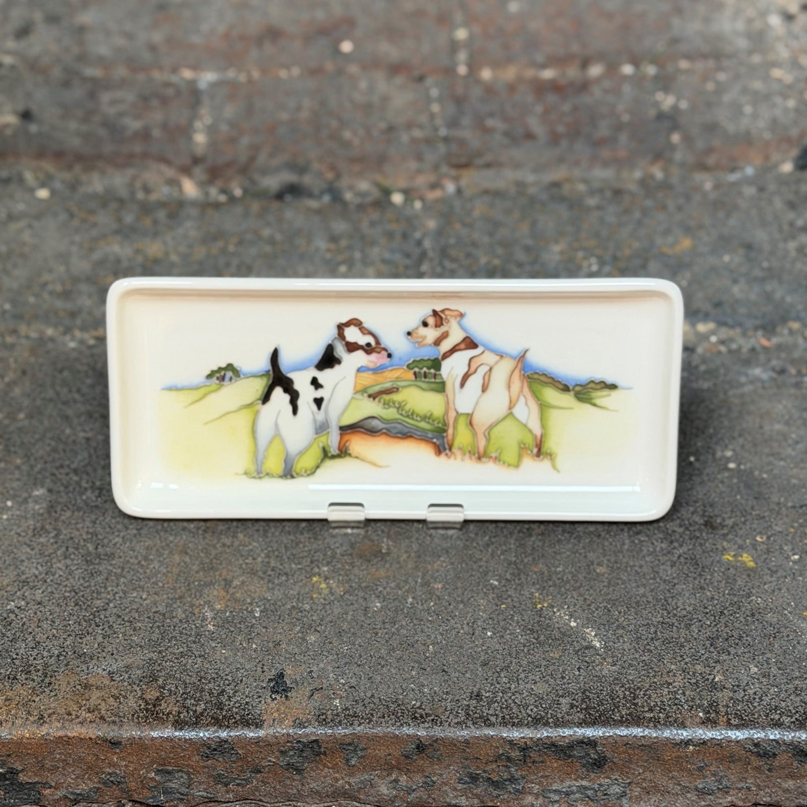 Moorcroft The Loyal Companions Terrier Tray-Goviers