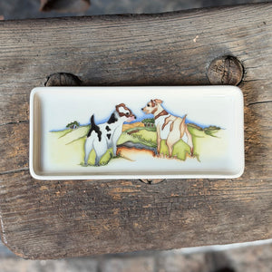 Moorcroft The Loyal Companions Terrier Tray-Goviers