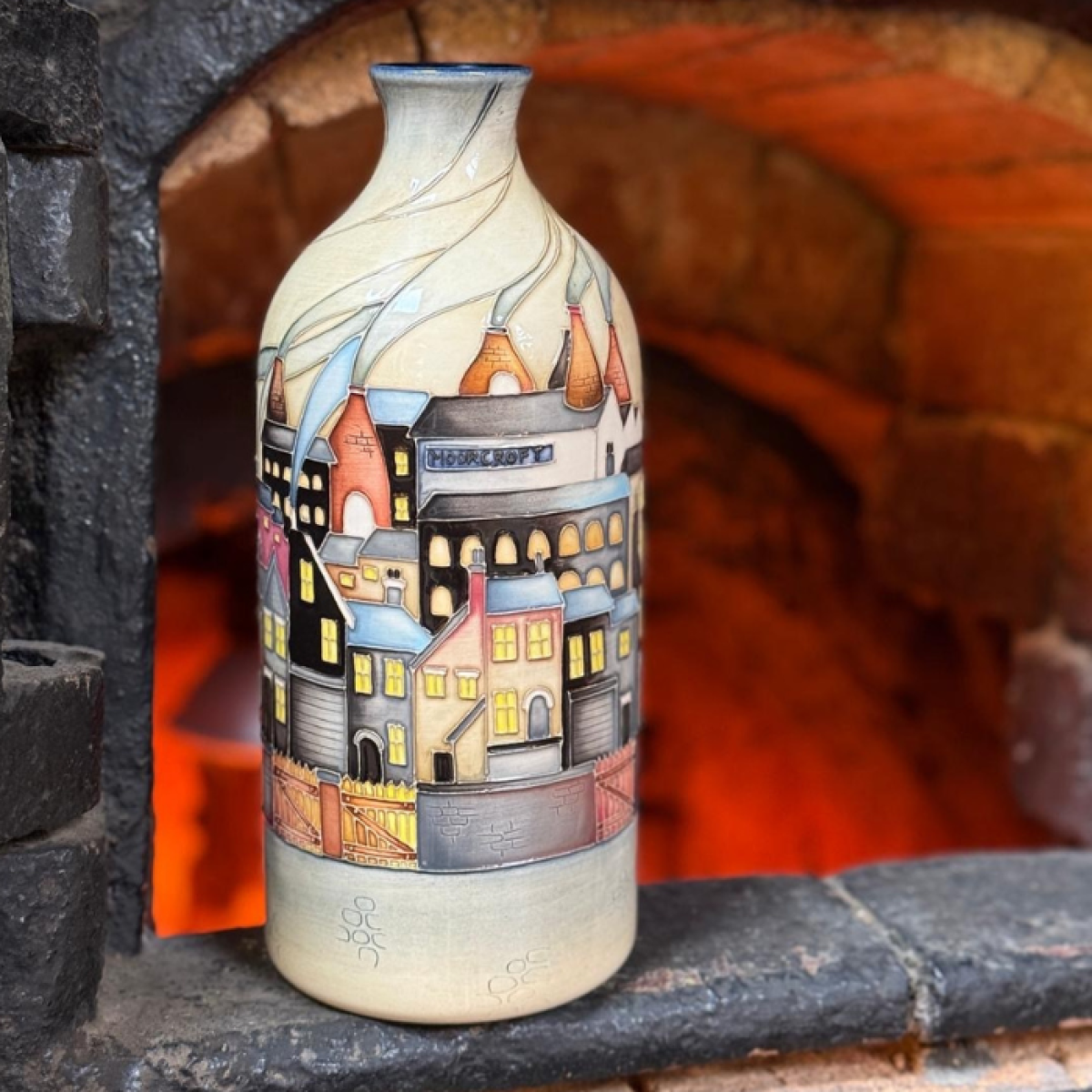 Moorcroft The Way We Were Milk Bottle Vase-Goviers