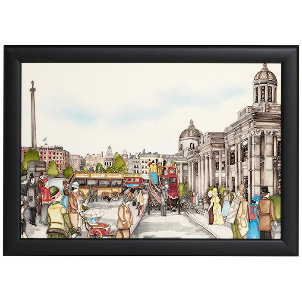 Moorcroft Trafalgar Square Plaque-Goviers