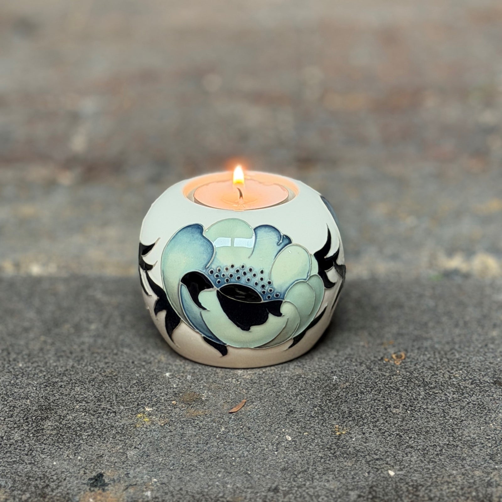 Moorcroft Voyager Poppy Tea light-Goviers