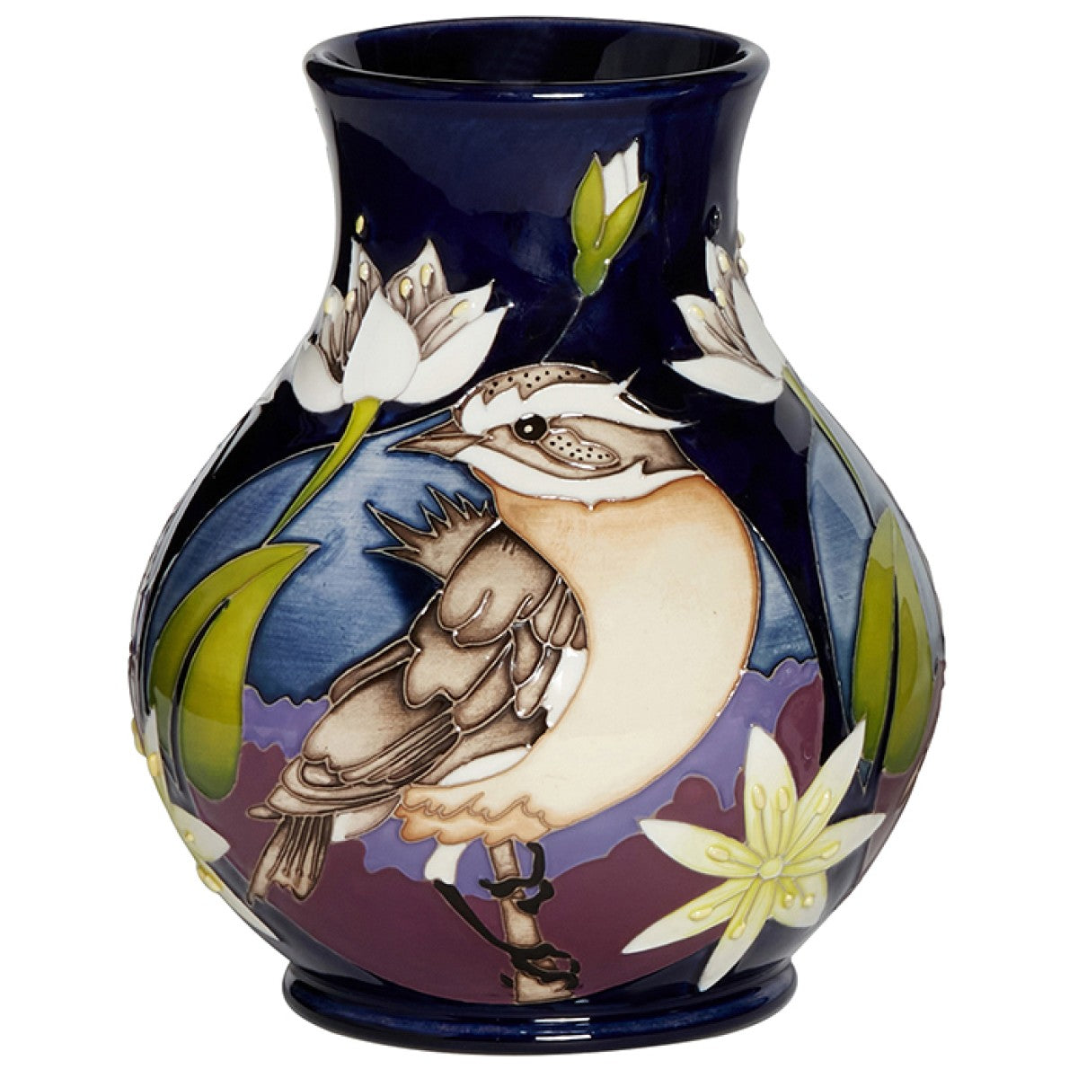 Moorcroft Whinchat Vase-Goviers