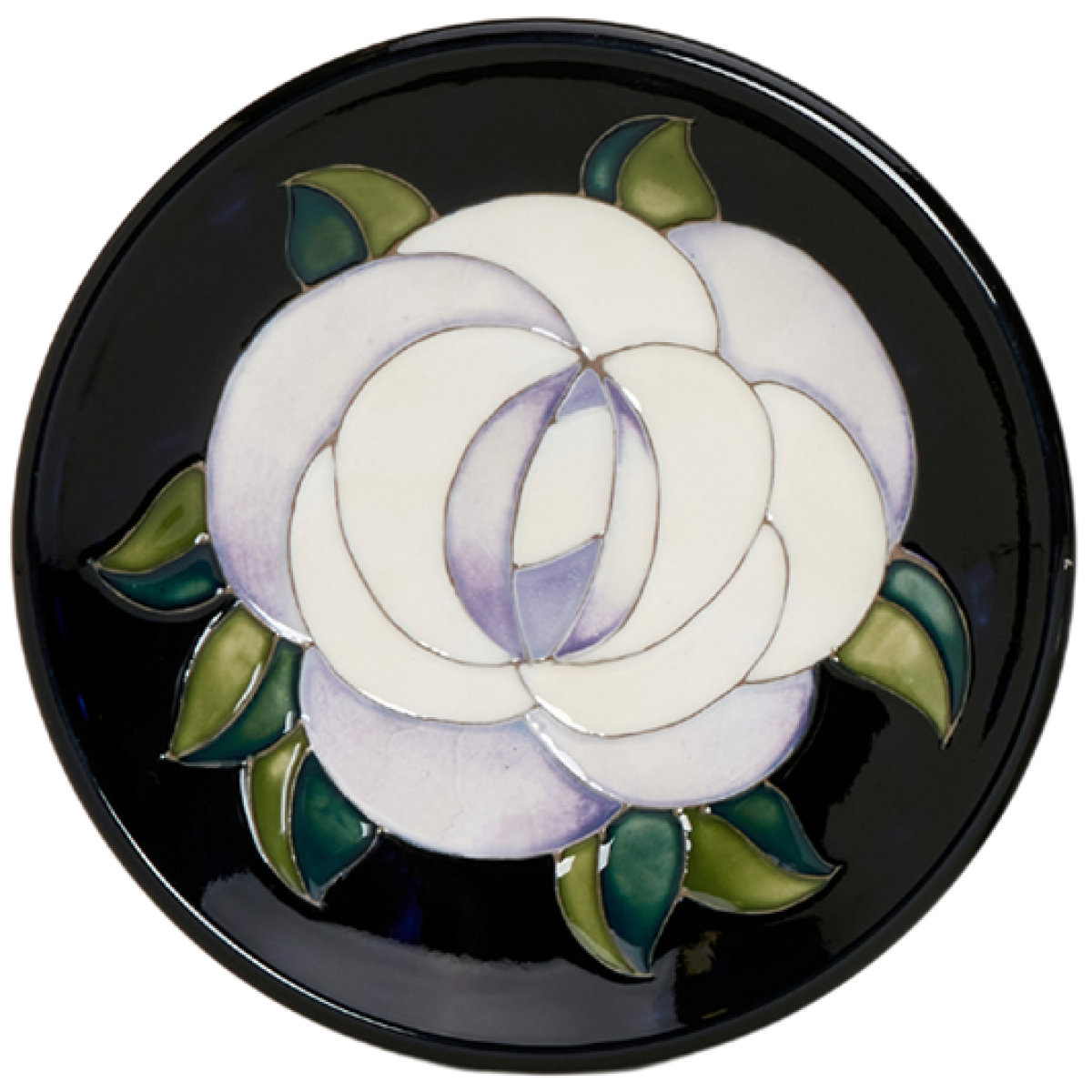 Moorcroft White Rose Tray-Goviers