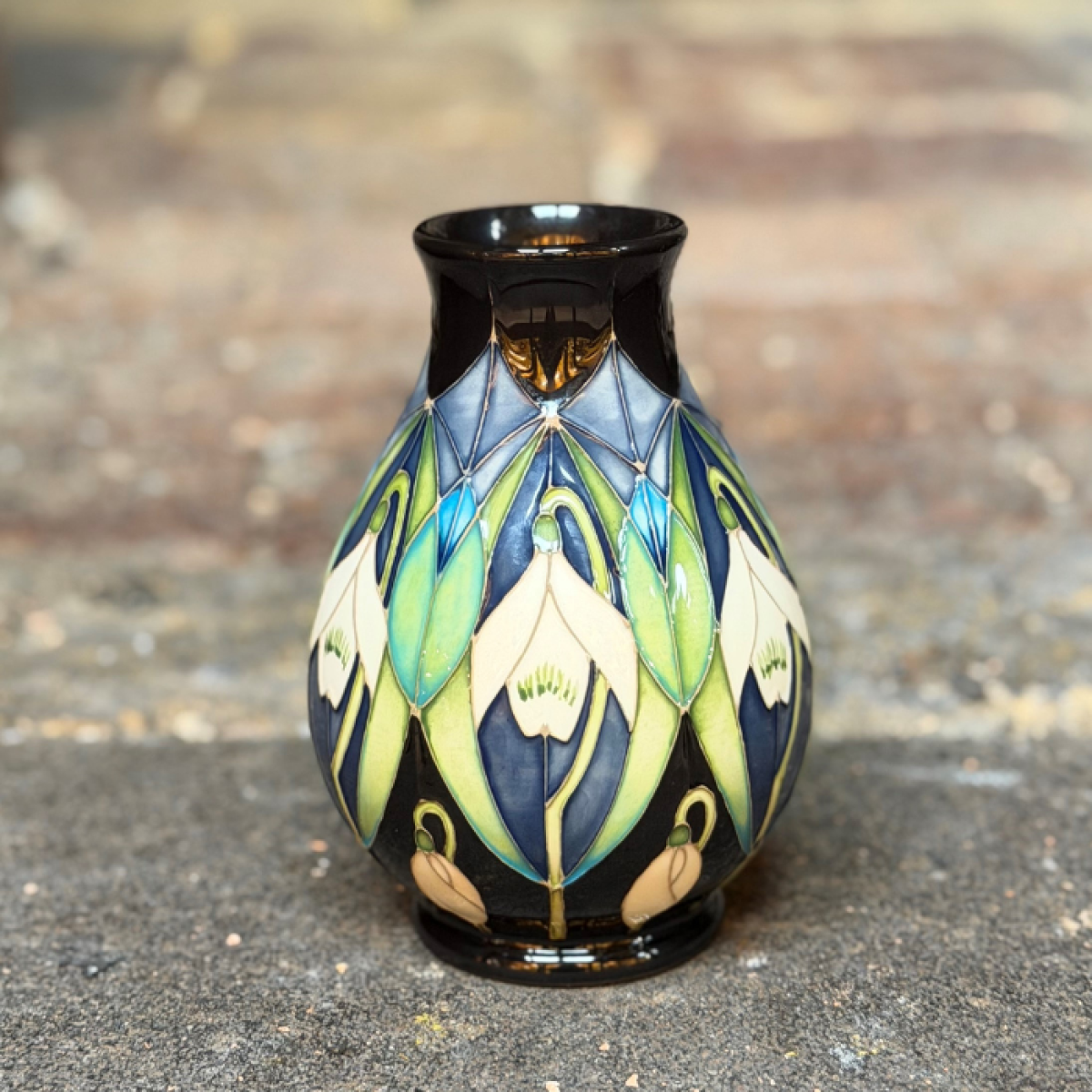 Moorcroft White Winter Hope Vase - Goviers of Sidmouth