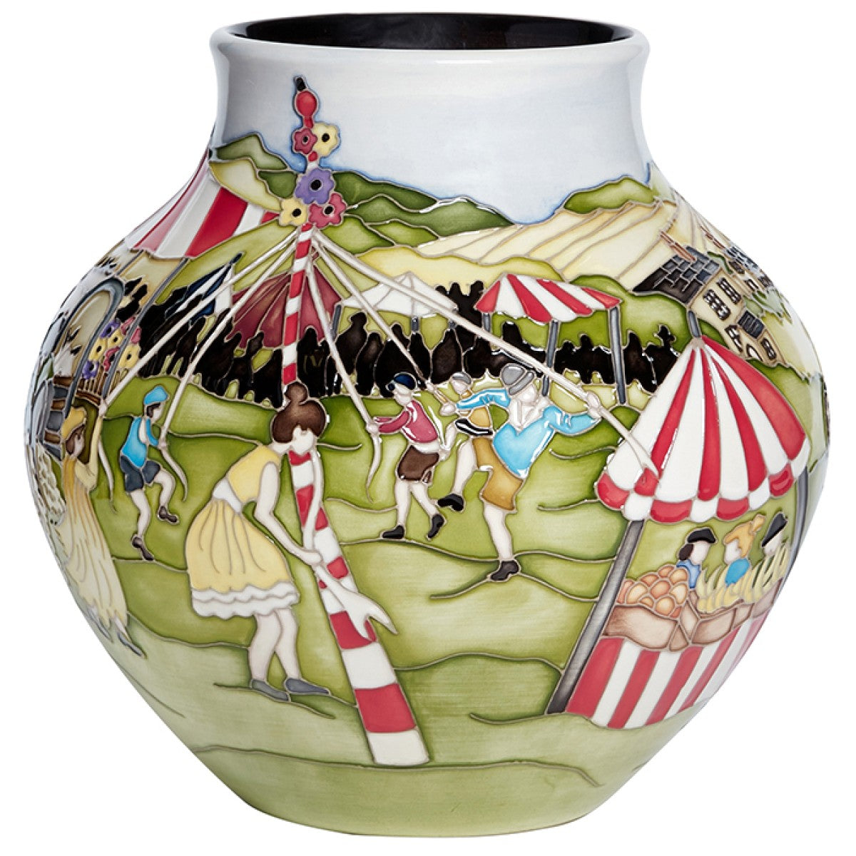 Moorcroft Widecombe Fair Vase-Goviers