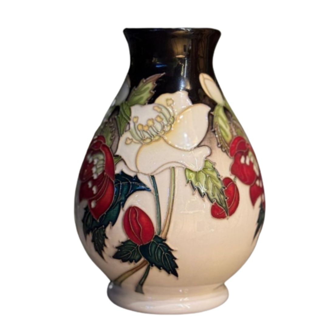 Moorcroft Winter Garden Vase 7/5 NEW-Goviers