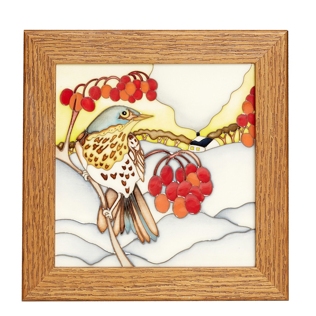 Moorcroft Winter Visitor Plaque-Goviers