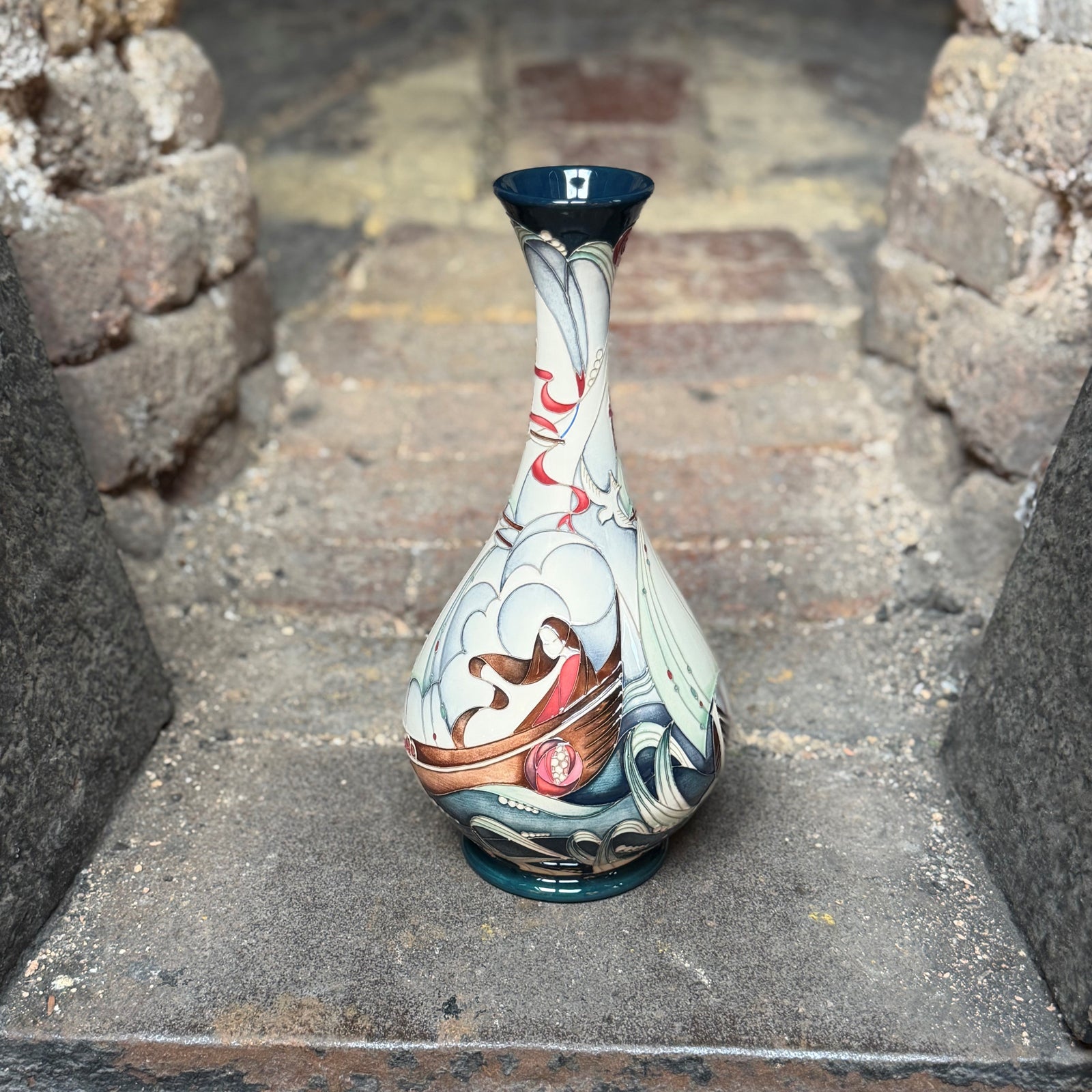 Moorcroft Women of the Glasgow Style Collection- Ille and Maye Vase-Goviers