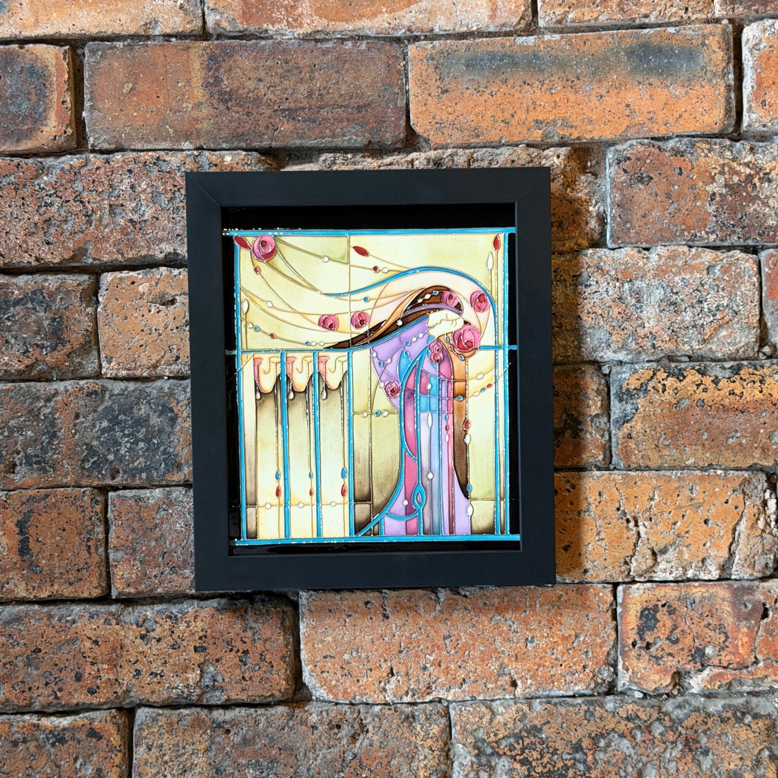 Moorcroft Women of the Glasgow style Collection- Mrs Mack Plaque-Goviers