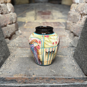 Moorcroft Women of the Glasgow style Collection- Mrs Mack Vase-Goviers