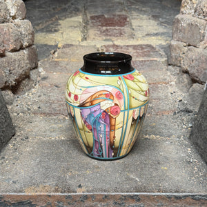 Moorcroft Women of the Glasgow style Collection- Mrs Mack Vase-Goviers