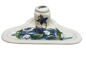Moorcroft Wood Violet Inkwell-Goviers