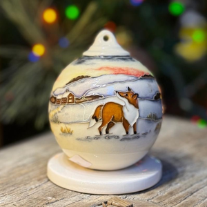 Moorcroft Woodside Farm Bauble NEW-Goviers