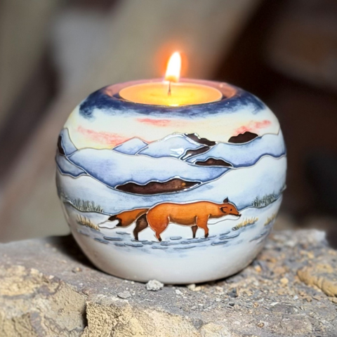 Moorcroft Woodside Farm Tea Light-Goviers