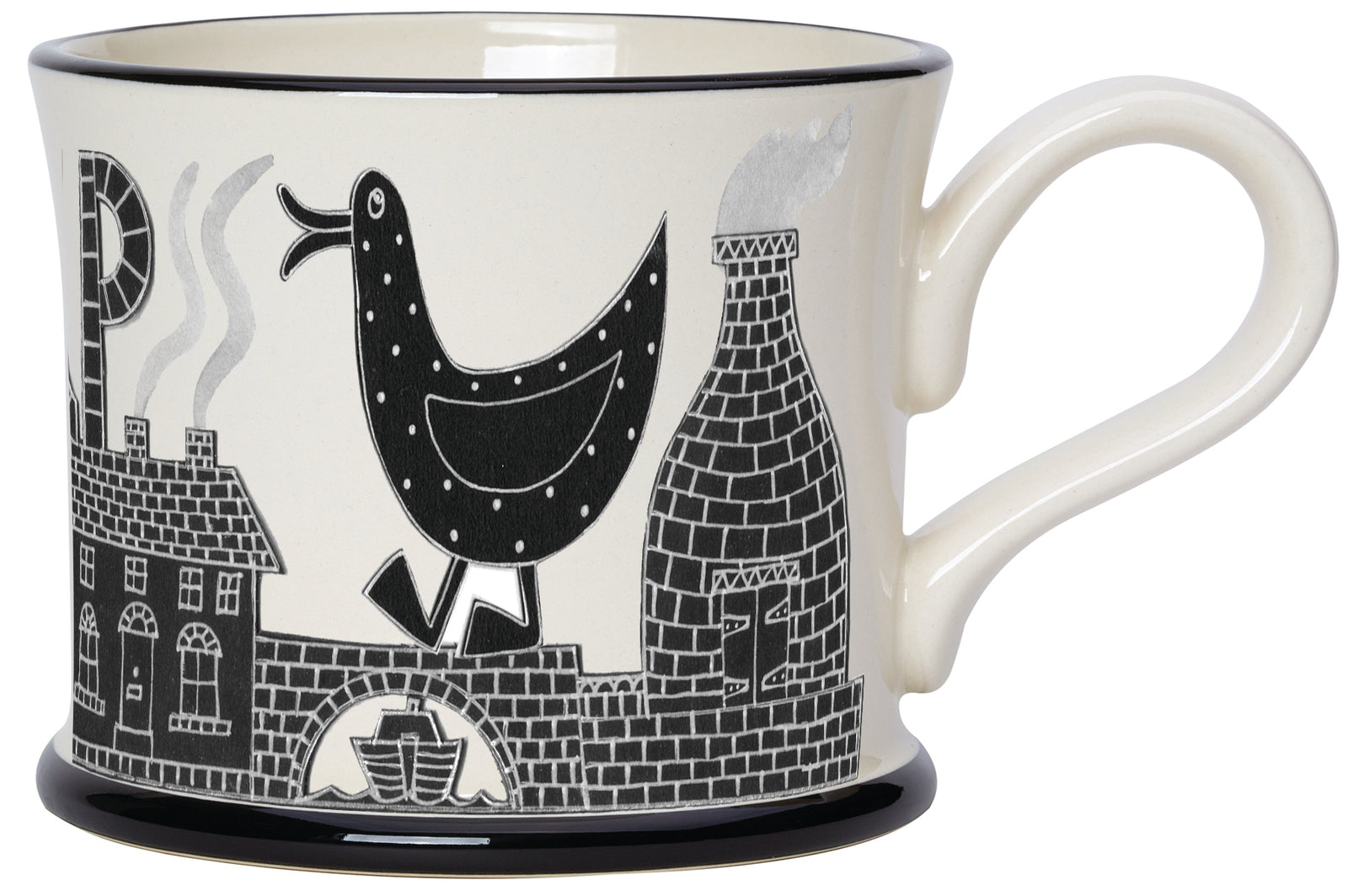 Moorland Pottery Ay Up Duck Mug-Goviers