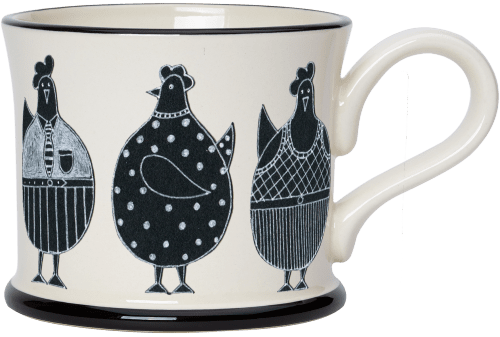 Moorland Pottery Chicken Mug-Goviers