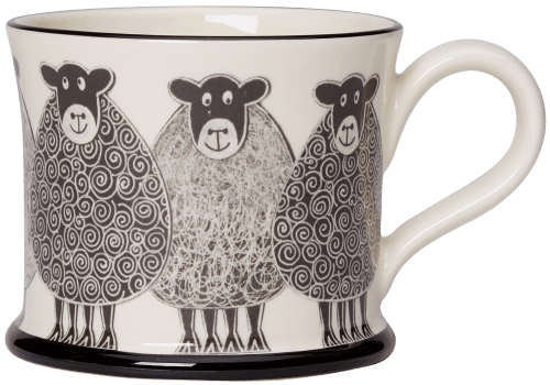 Moorland Pottery Sheep Mug-Goviers