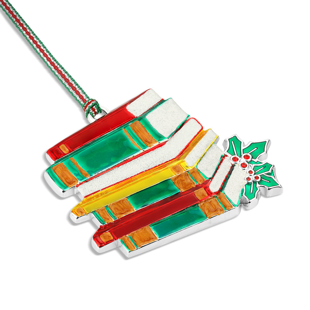 Newbridge Silverware Book Stack Christmas Tree Decoration-Goviers