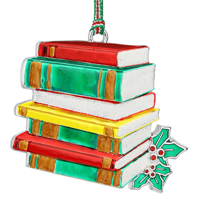 Newbridge Silverware Book Stack Christmas Tree Decoration-Goviers