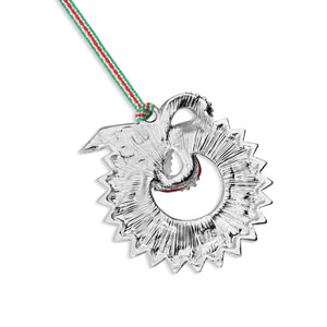 Newbridge Silverware Christmas Wreath with Bow Tree Decoration-Goviers