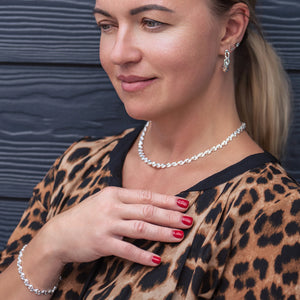 Newbridge Silverware Circular Necklace and Bracelet Set-Goviers