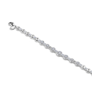 Newbridge Silverware Clear Cubic Zirconia Bracelet-Goviers