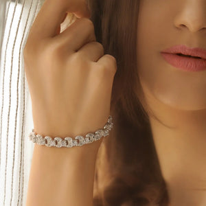 Newbridge Silverware Clear Stone Bracelet-Goviers