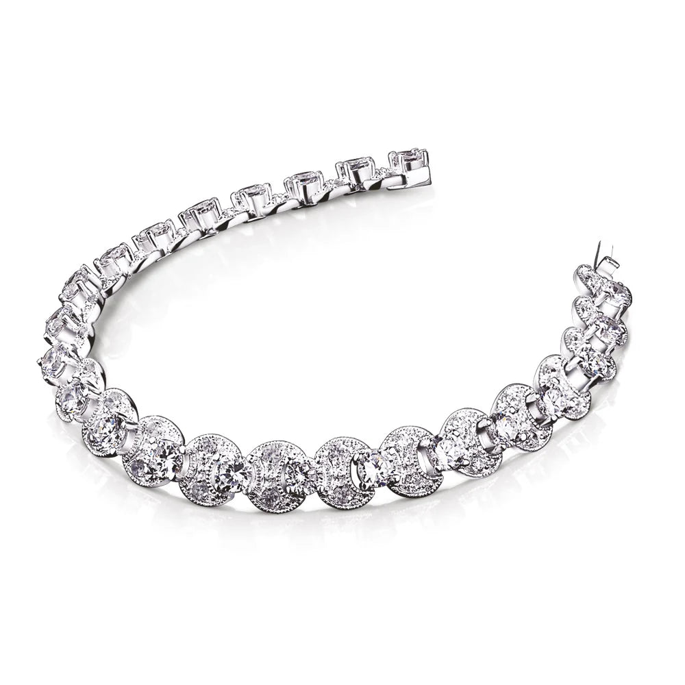 Newbridge Silverware Clear Stone Bracelet-Goviers