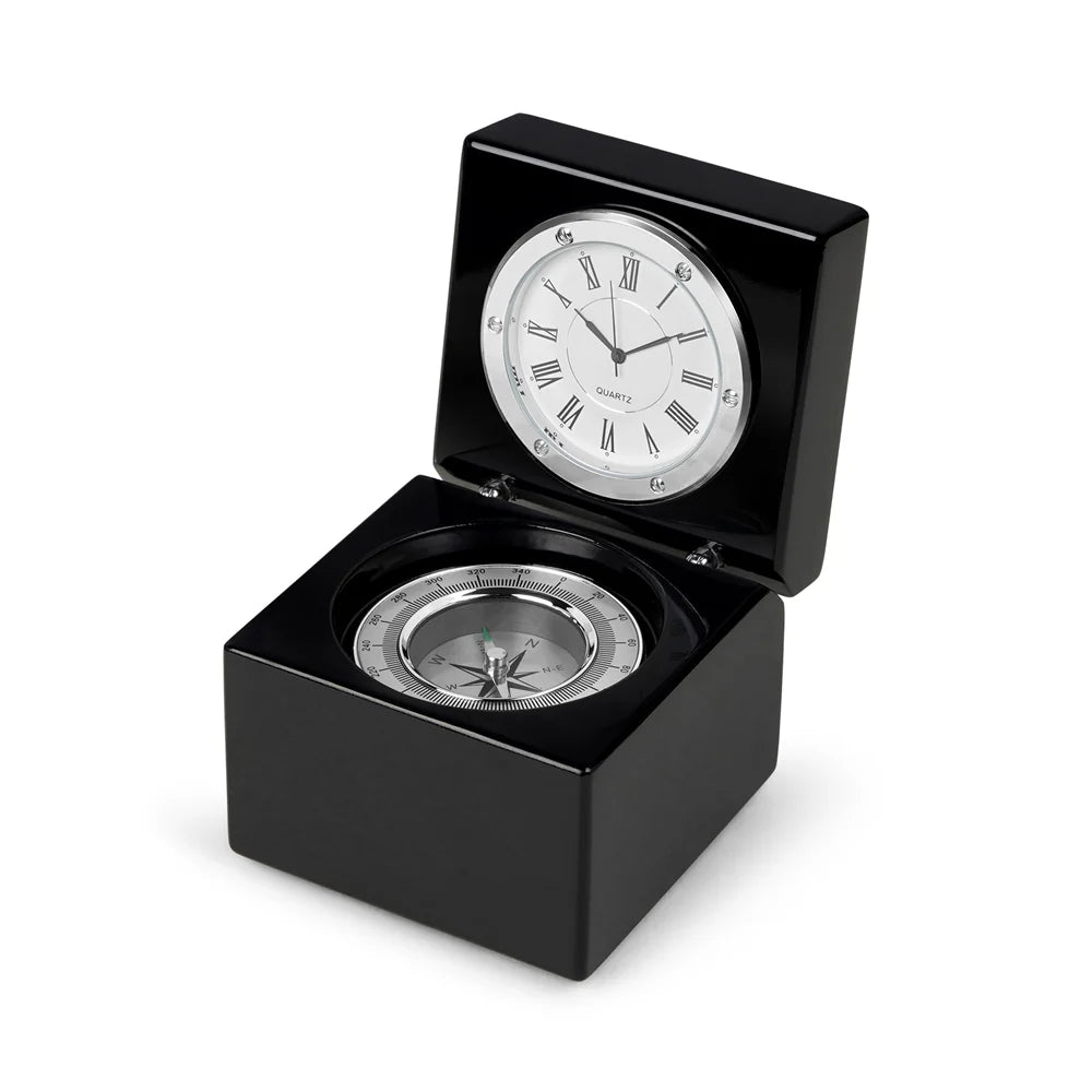 Newbridge Silverware Clock and Compass Set-Goviers