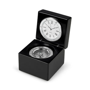 Newbridge Silverware Clock and Compass Set
