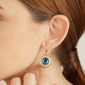 Newbridge Silverware Earrings with Montana Stone-Goviers