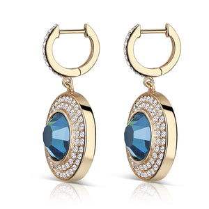 Newbridge Silverware Earrings with Montana Stone-Goviers