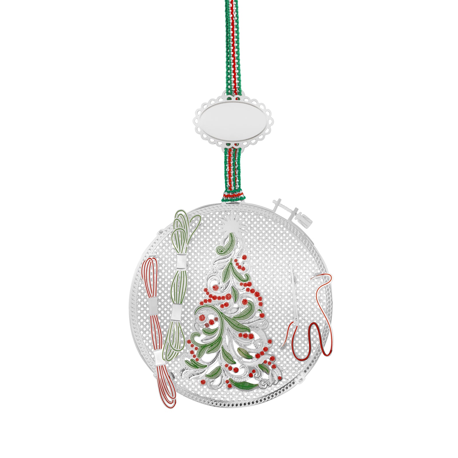 Newbridge Silverware Embroidery Hoop Christmas Tree Decoration - DELIVERY JULY-Goviers