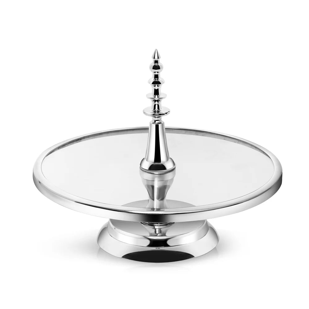 Newbridge Silverware Glass Cake Stand-Goviers