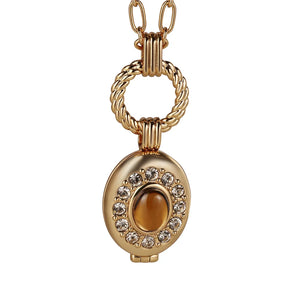 Newbridge Silverware Gold Plated Locket with Topaz Stone-Goviers
