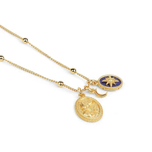 Newbridge Silverware Gold Plated Pendant with Lapis Lazuli Charm-Goviers